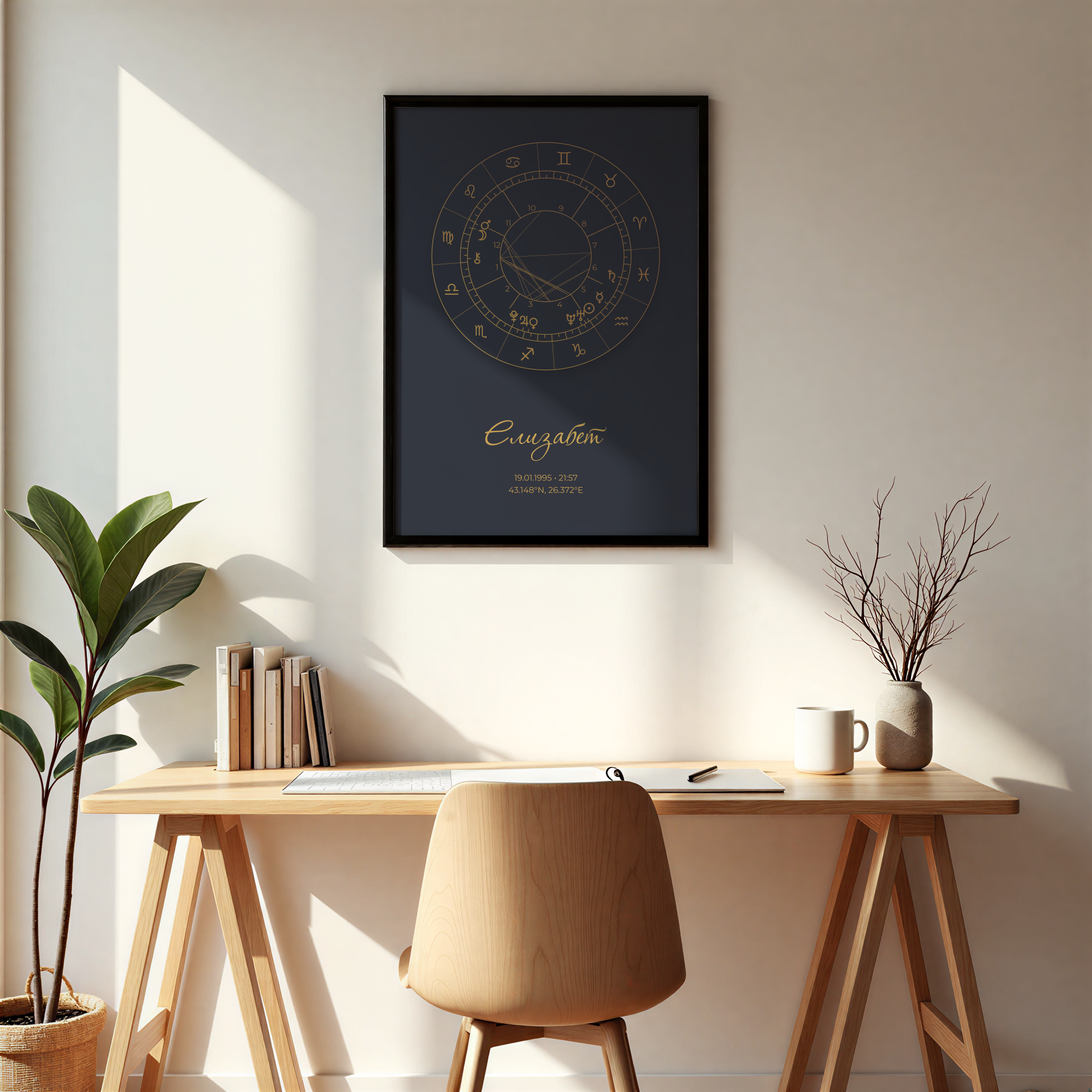 Натална карта "Gilded Mist"