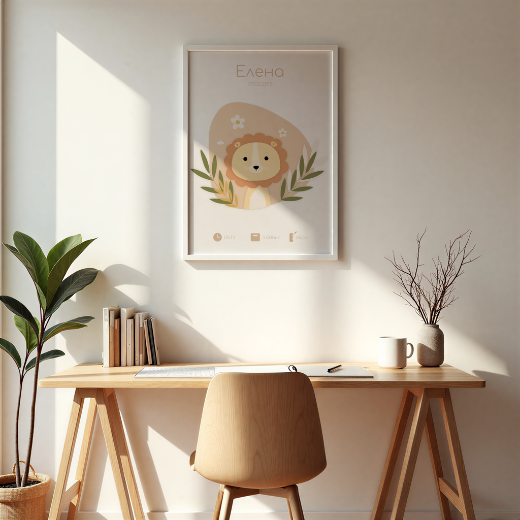 Бебешка визитка "Be Brave"