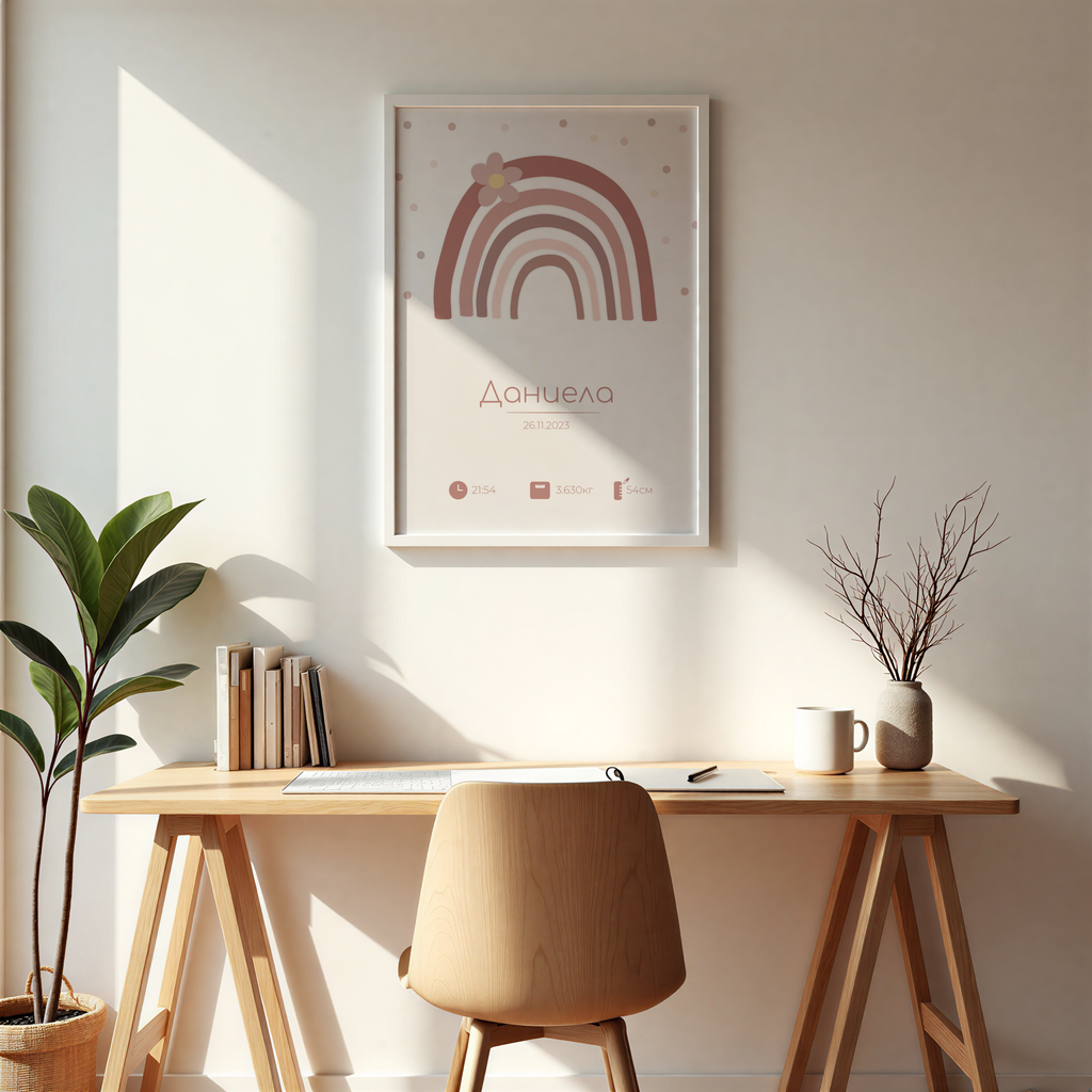 Бебешка визитка "Be Colorful"