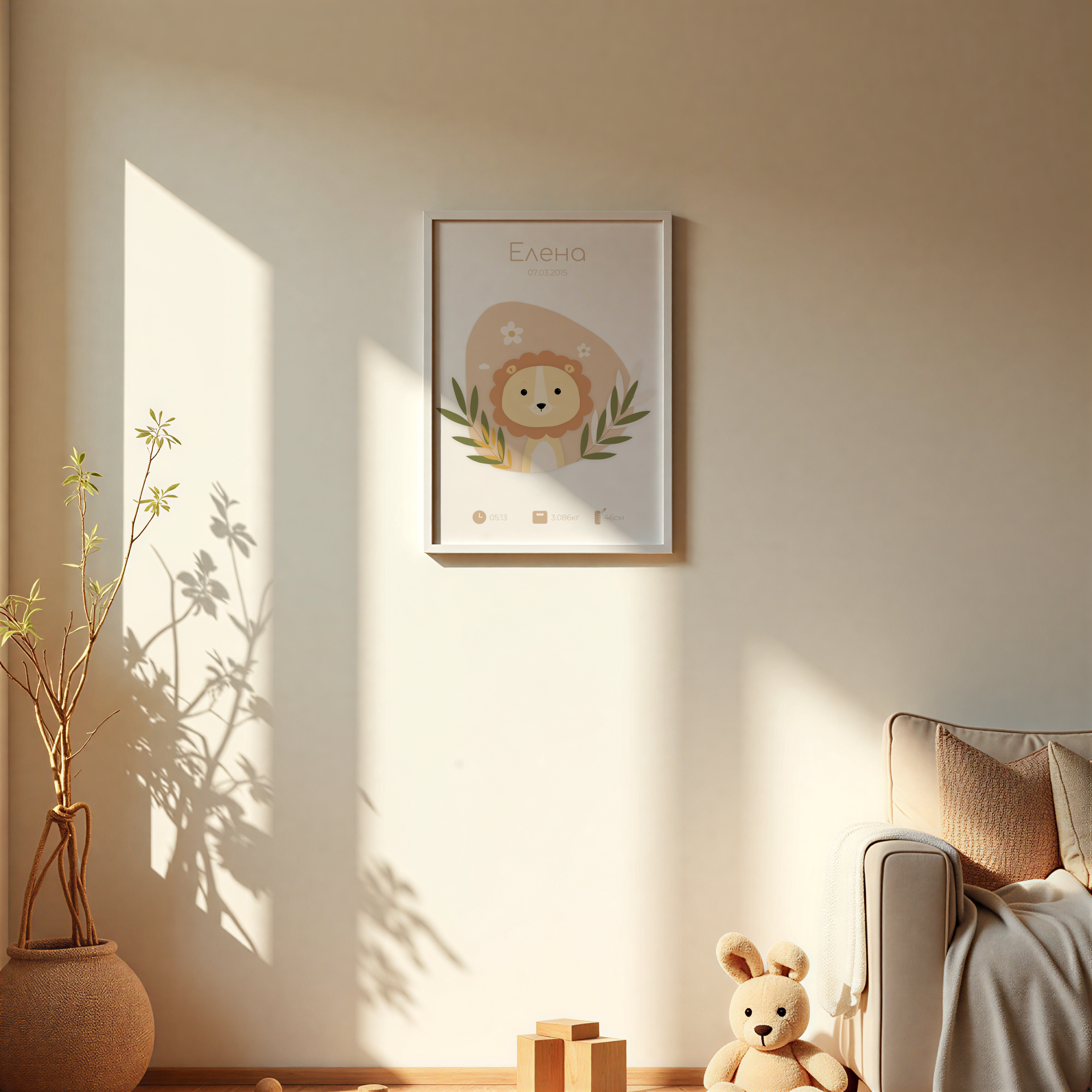 Бебешка визитка "Be Brave"