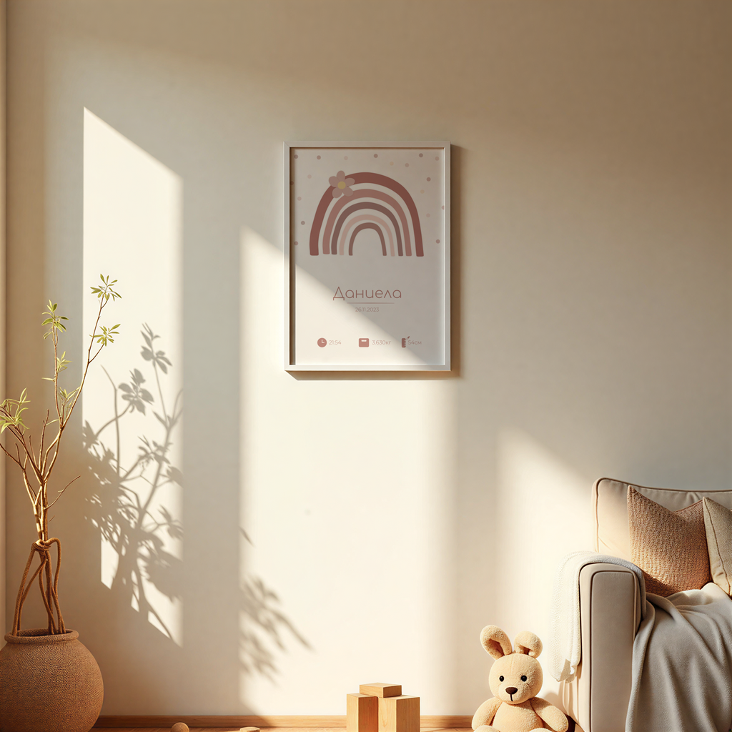 Бебешка визитка "Be Colorful"