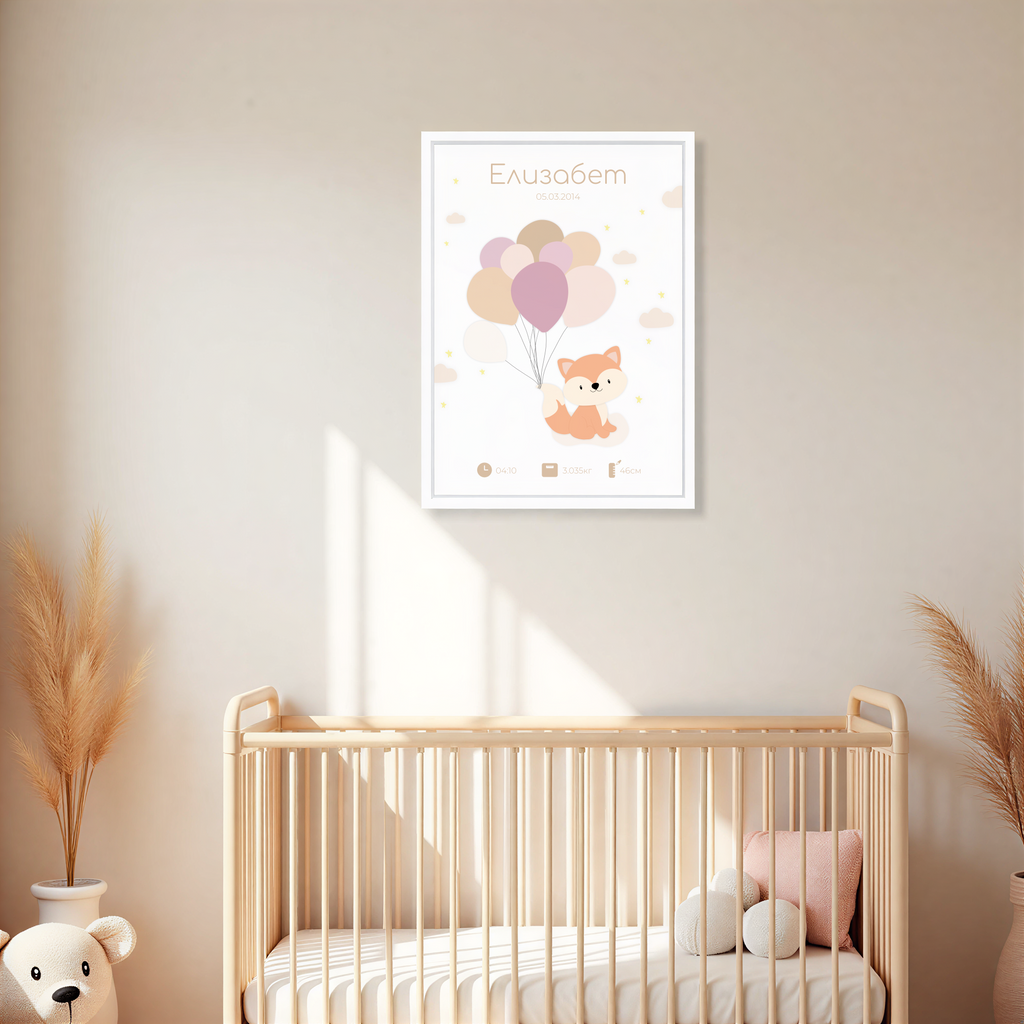 Бебешка визитка "Be Smart Ruby"
