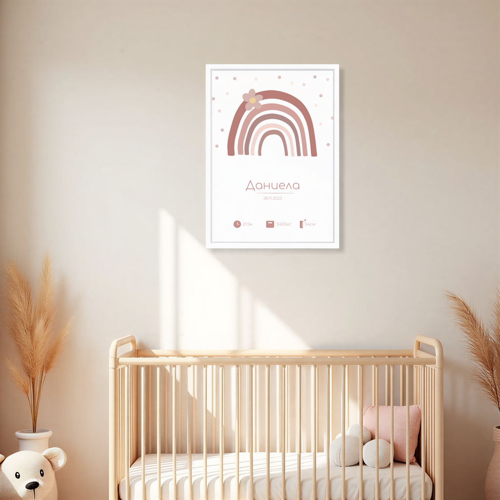 Бебешка визитка "Be Colorful"